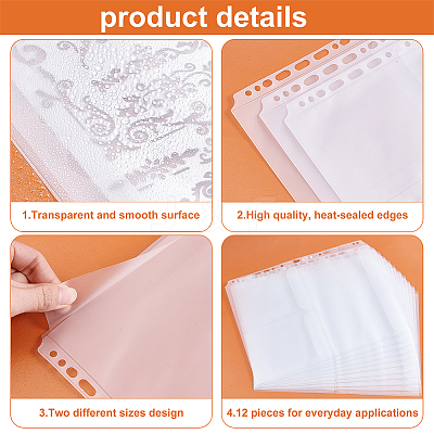 PVC Plastic Album Binder Refill Pages FIND-WH0173-118A-1