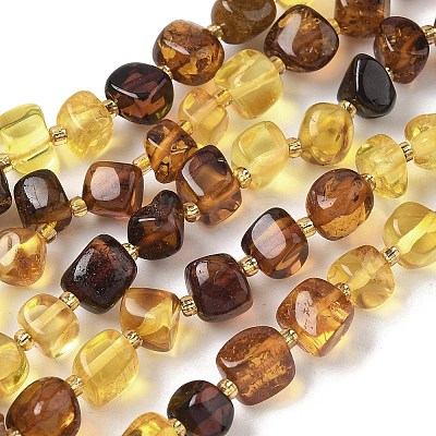 Natural Amber Beads Strands G-L095-E01-01-1