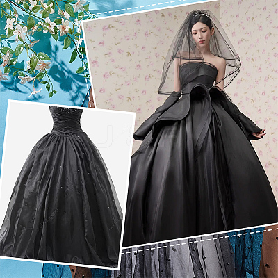 Polyester Lace Fabric DIY-WH0504-380A-1