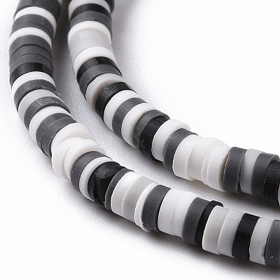Handmade Polymer Clay Beads Strands CLAY-R089-3mm-010-1