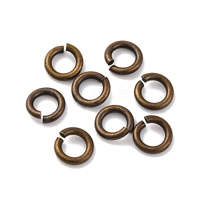 Brass Open Jump Rings X-KK-G514-01H-AB-1