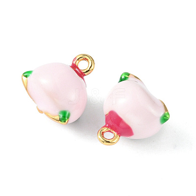 Brass Enamel Charms KK-G462-40LG-1