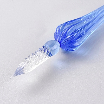 Handmade Glass Dip Pen AJEW-WH0121-43D-1