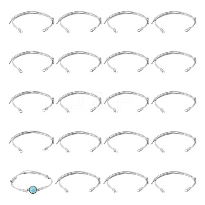 20Pcs Adjustable Korean Waxed Polyester Cord Bracelet Making BJEW-TAC0051-04-1