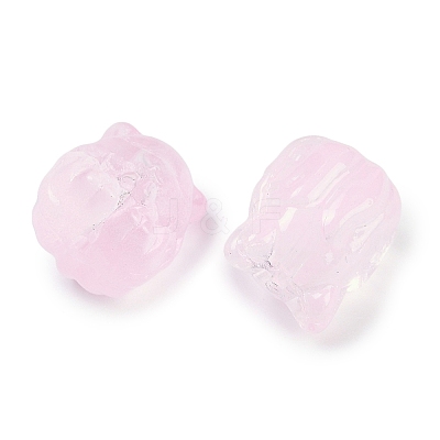 Transparent Spray Paint Glass Beads LS-X1-GLAA-H035-01D-1