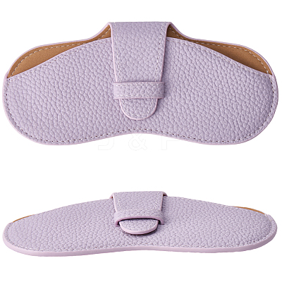 1Pc PU Leather Glasses Case AJEW-CN0004-50A-1