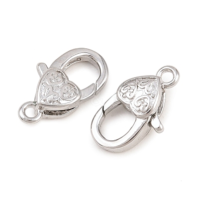 Brass Lobster Claw Clasps KK-H287-08I-P-1