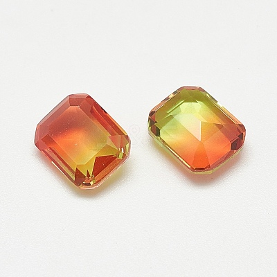Pointed Back Glass Rhinestone Cabochons RGLA-T079-6x8-006TO-1
