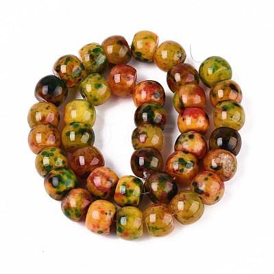 Dyed Natural Agate Beads Strands G-T142-03-1
