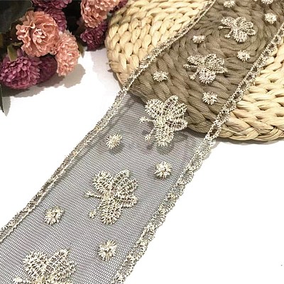 Polyester Embroidery Ribbon PW-WG78407-05-1