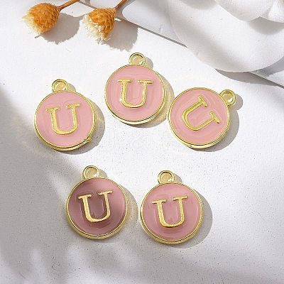 Golden Plated Alloy Enamel Charms LS-ENAM-S118-07U-1