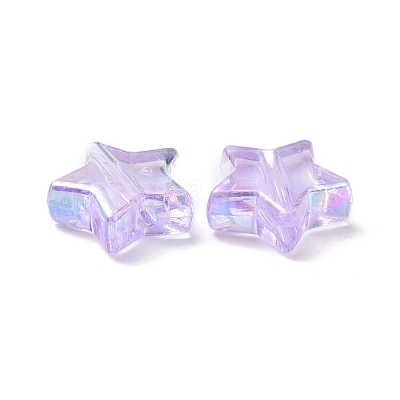 Eco-Friendly Transparent Acrylic Beads PL556-PW41-1