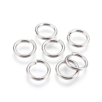 Tarnish Resistant 304 Stainless Steel Saw Cut Open Jump Rings STAS-P212-25P-10-1