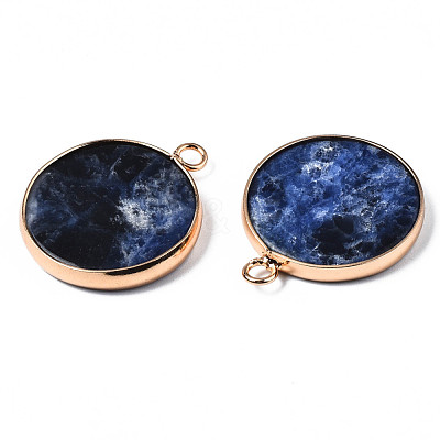 Natural Sodalite Pendants G-Q998-010B-1