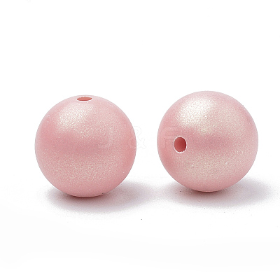 Spray Painted Style Acrylic Beads LS-MACR-T010-10mm-05-1