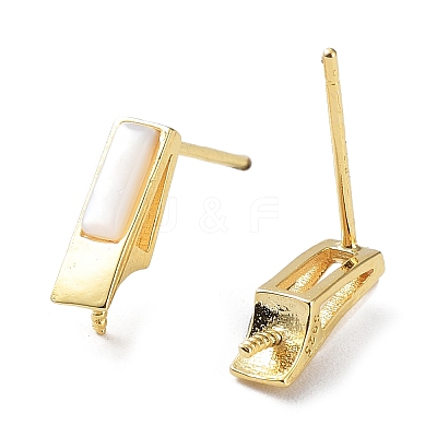 925 Sterling Silver Stud Earring Findings STER-G036-09G-1