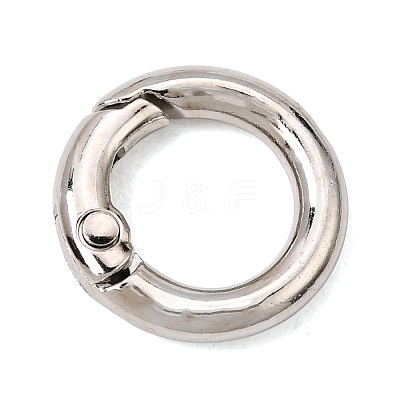 Alloy Spring Ring Clasps AL-CBAAE66-01P-1