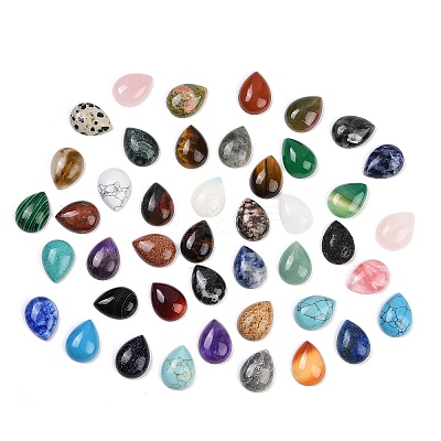 Natural & Synthetic Mixed Gemstone Cabochons G-H094-01A-1