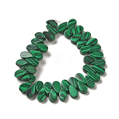 Synthetic Malachite Beads Strands G-B064-B07-1