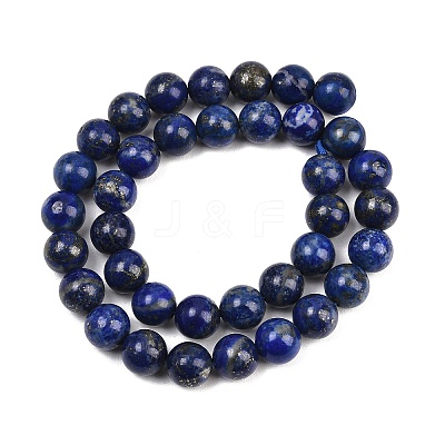 Natural Lapis Lazuli Bead Strands G-G953-03-10mm-1