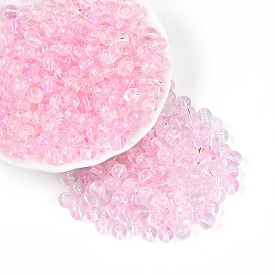 Baking Paint Transparent Glass Beads DGLA-T004-08K-1
