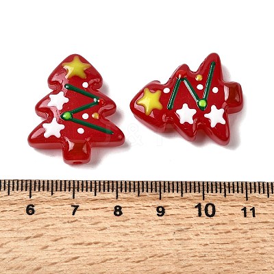 Christmas Theme Handmade Lampwork Beads LAMP-I027-07W-1