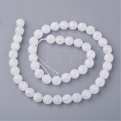 Synthetic Crackle Quartz Beads Strands G-SF8MM-44-1