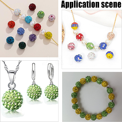 Resin Rhinestone Beads RESI-PA0001-44B-1