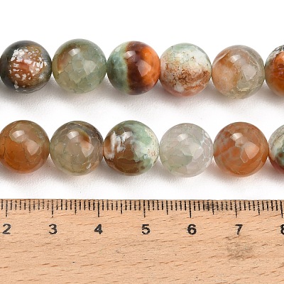 Natural Fire Crackle Agate(Dyed & Heated) Beads Strands G-K425-A03-12mm-1
