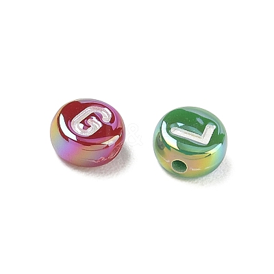 Plating Opaque Acrylic Beads AC-CBA529B-03A-1