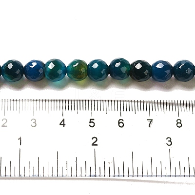 Natural Agate Beads Strands G-G045-8mm-M-1