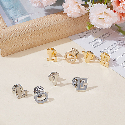 8Pcs 8 Styles Alloy Brooches JEWB-AR0001-16-1
