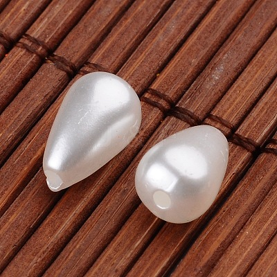 Teardrop Imitation Pearl Acrylic Beads OACR-L004-3424-1