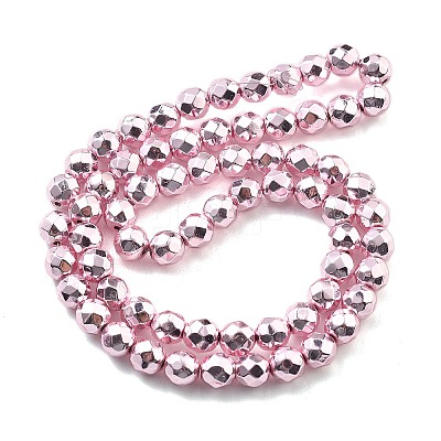 Electroplated Synthetic Non-magnetic Hematite Beads Strands G-B132-B01-01-1