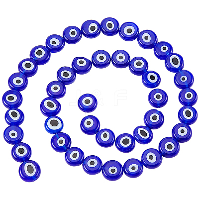 Handmade Evil Eye Lampwork Beads Strands LAMP-PA0001-50A-1