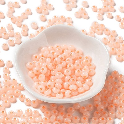 Imitation Jade 3/0 Glass Seed Beads SEED-Z001-A-A08-1