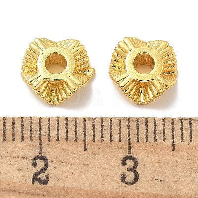 Rack Plating Brass Spacer Beads KK-L224-038G-1