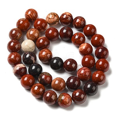 Natural Red Snakeskin Jasper Beads Strands G-H298-A02-04-1