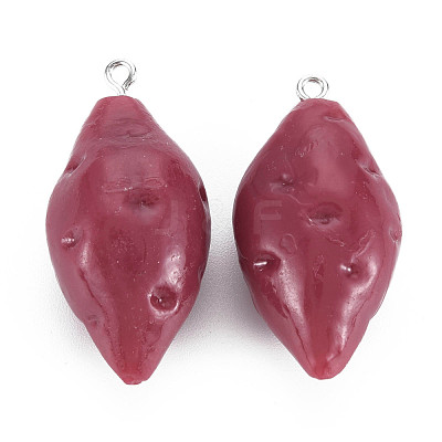 Opaque Resin Pendants RESI-S356-073-1