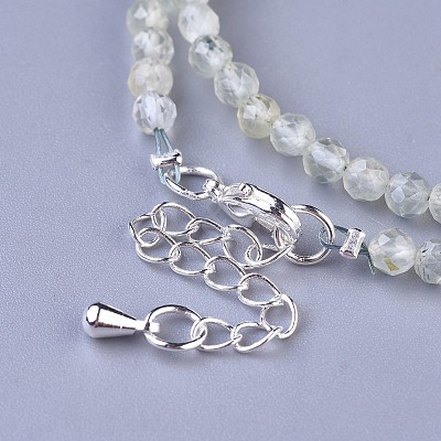 Natural Prehnite Beaded Necklaces NJEW-K114-A-A12-1