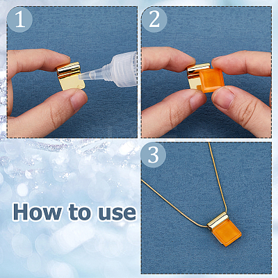 24Pcs 2 Colors Rack Plating Brass Glue-on Flat Pad Bails KK-HS0014-94-1