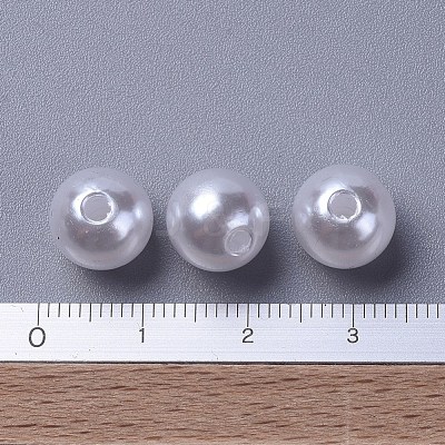 Imitated Pearl Acrylic Beads PACR-10D-1-1