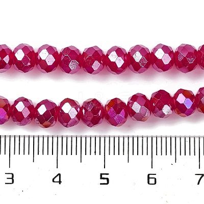 Baking Electroplate Glass Beads Strands DGLA-A039-J10mm-B02-1