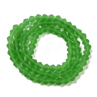 Imitate Austrian Crystal Frosted Glass Beads Strands EGLA-A039-T6mm-MD03-1