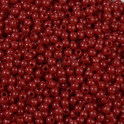 Opaque Acrylic Beads SACR-A007-01B-15-1