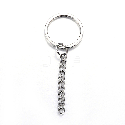 Tarnish Resistant 304 Stainless Steel Split Key Rings LS-STAS-G085-11-1