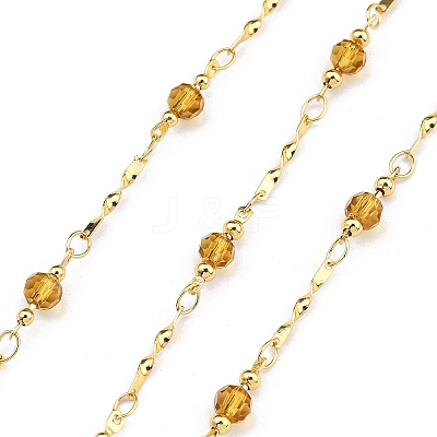 Brass Round Link Chains KK-D368-01G-E-1
