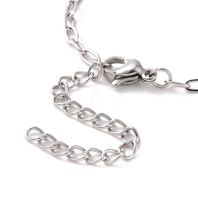 Non-Tarnish 304 Stainless Steel Cable Chain Bracelet for Men Women BJEW-E031-05I-P-1