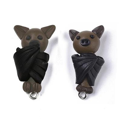 Handmade Polymer Clay Pendants CLAY-Q245-17-1