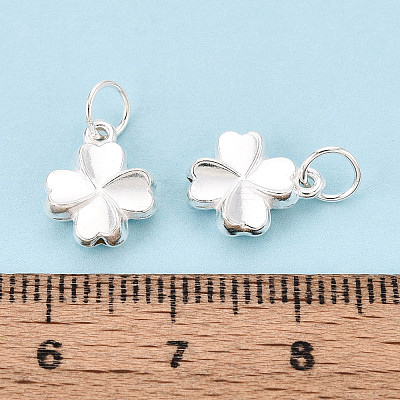 Saint Patrick's Day 925 Sterling Silver Clover Charms STER-T008-31S-1